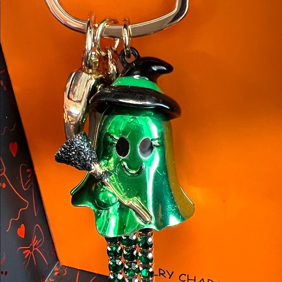 Betsey Johnson | Emerald Ghost Witch Bag Charm - Picture 3 of 10